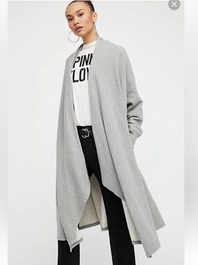 FP Beach Pink red eye Cardigan, size XS/S, fits also M up to Large